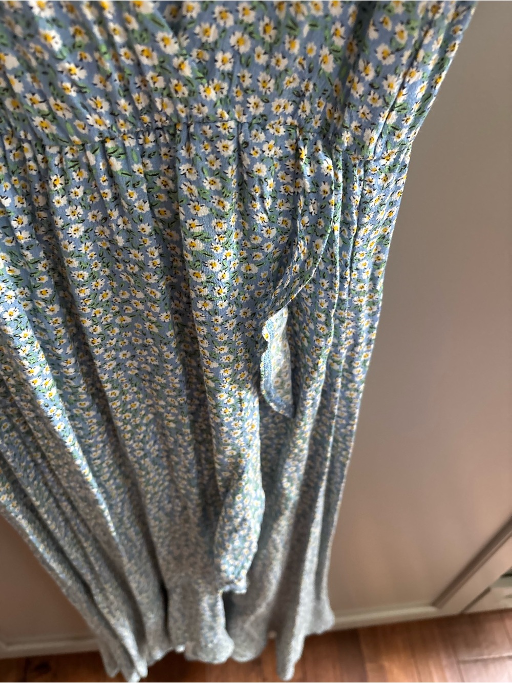 NWT Petal & Pup Light Blue Floral Midi Dress sz 2 - Picture 5 of 6